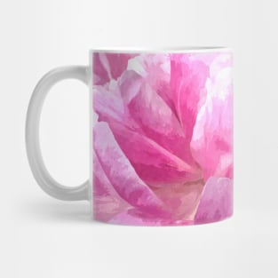 Pink Peony Illustration Mug